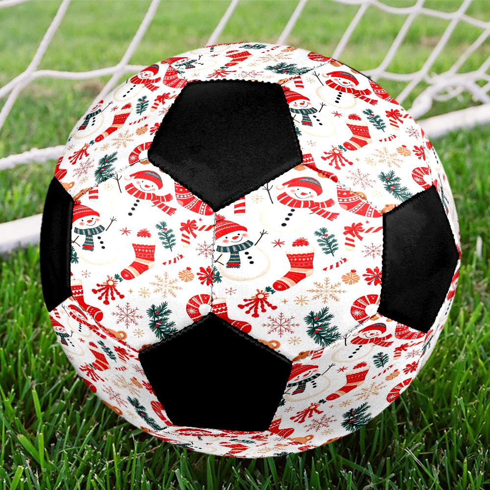 Christmas Theme Size 5 Soccer Ball, Suitable for Both Indoor and Outdoor Matches, a Gift Suitable for Everyone.