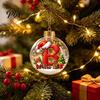 Indoor Outdoor Xmas Hanging Ornaments 26?Letter Acrylic Christmas Ball Ornament, 3D Crystal Style Alphabet Creative DIY Pendant, Tree Home