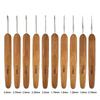 Small Size Crochet Hooks Bamboo Wooden Crocheting Needles Handicraft Crocheting Hooks  Sweater