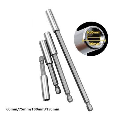 1/4'' Сильный магнитный шестигранный бит для отвертки Удлинитель Соединительный стержень Гильза Удлинитель для пистолетной дрели 6,35 мм Гильза Быстрый адаптер