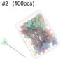 50 шт./100 шт. цветные иглы для рукоделия, пуговицы, булавки для шитья, лоскутное шитье