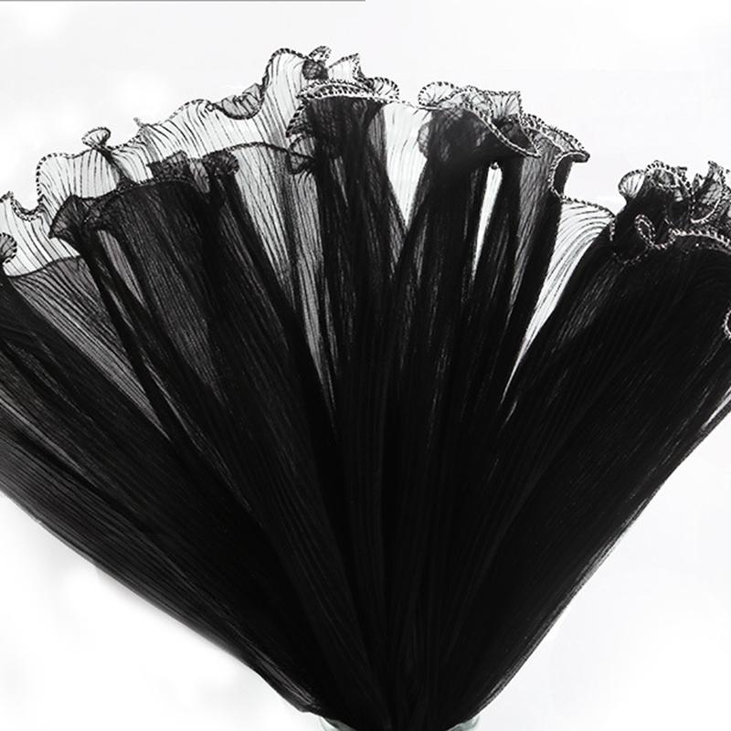 4Ярда*28СМ Упаковочное кружево Бумага Цветочная упаковка Сетка Пряжа Букет в рулоне Волнистая пряжа Жемчужная кромка Сетка Ручная работа Флорист