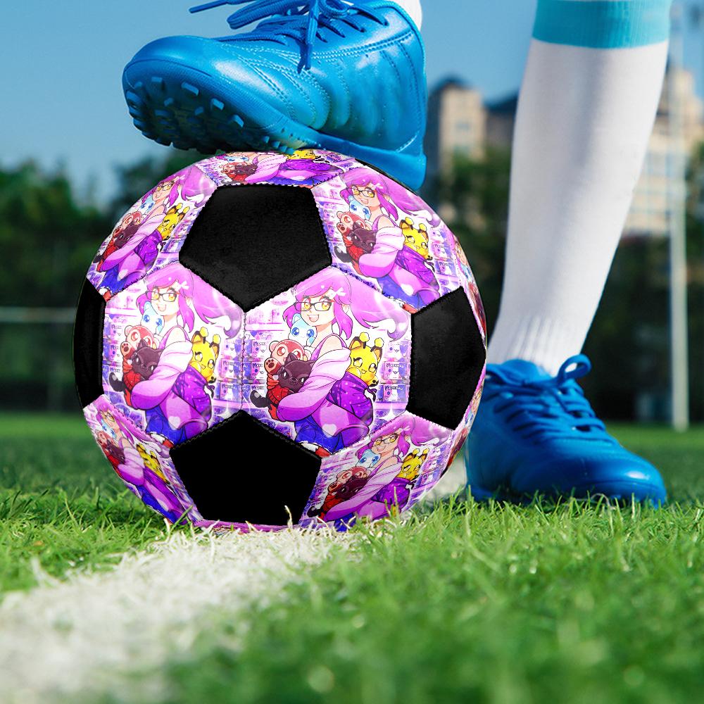 Aphmau Theme Size 5 Soccer Ball, Suitable for Both Indoor and Outdoor Matches, a Gift Suitable for Everyone.