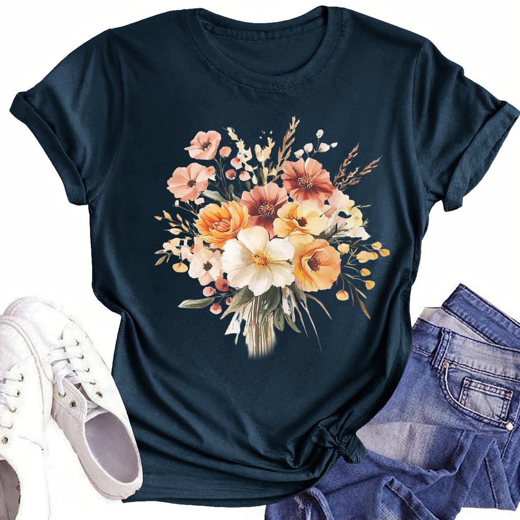 Toddler Girl Boy T-Shirts Kids Top Boys And Girls Printed Short Sleeved T-shirt 1-12Y