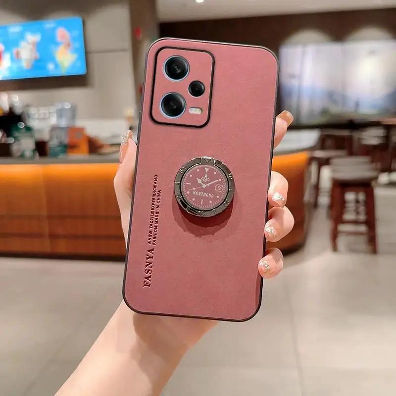 Чехол-подставка из овчины с кольцом для телефона Xiaomi POCO X7 Pro X7Pro, матовая защита линз, силиконовая задняя крышка для Redmi Turbo 4