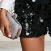 Шорты с пайетками Yousheng для женщин, эластичная талии, прямые штанины, блестящие мини-шорты для вечеринок, высокая талия, блестящие наряды для ночного клуба