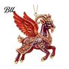 Seasonal Gift for Friends Goat Christmas Tree Pendant, Durable Acrylic Hanging Ornament, Not Easy Ornament to Fade Decorative Charms Holiday