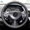 Для Mitsubishi Lancer X 2007-2015 Outlander 2006-2013 ASX 2010-2013 Pajero Sport 2008-2016 Автомобильный чехол на руль, черная отделка
