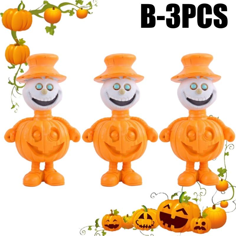 Decorative Knick-knacks Cartoon Pumpkin Man Statue Cute Figurine Resin Crafts for Halloween Decoration Evenements Kids Gift