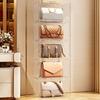 Side-opening Stackable Shoe Cabinet High Transparency Display Shoe Rack New Shoe Box Home