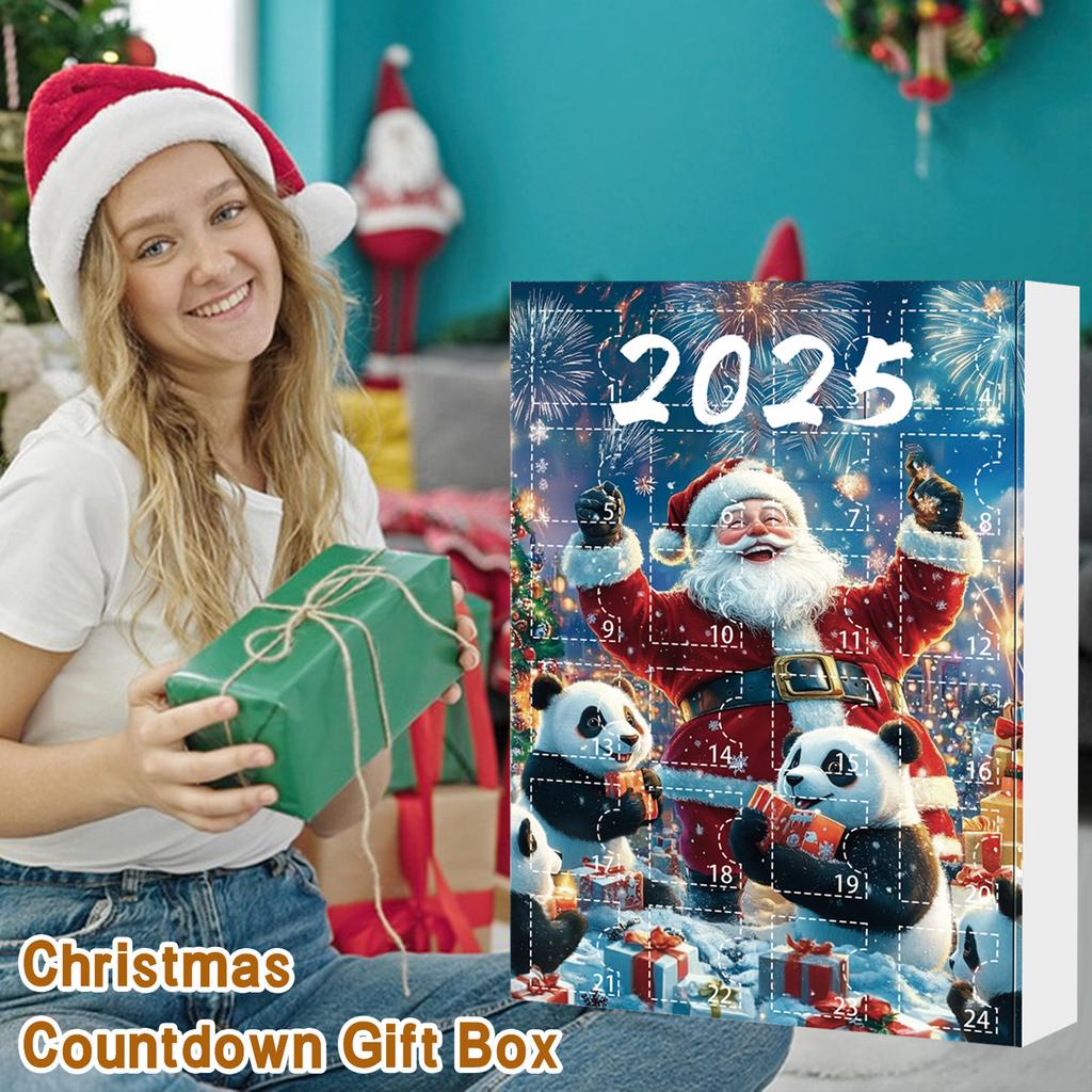 24-дневный рождественский адвент-календарь, календарь обратного отсчета, 2D-подвеска в виде плоского акрилового медведя, подвеска обратного отсчета, милый шарм в виде рождественской елки