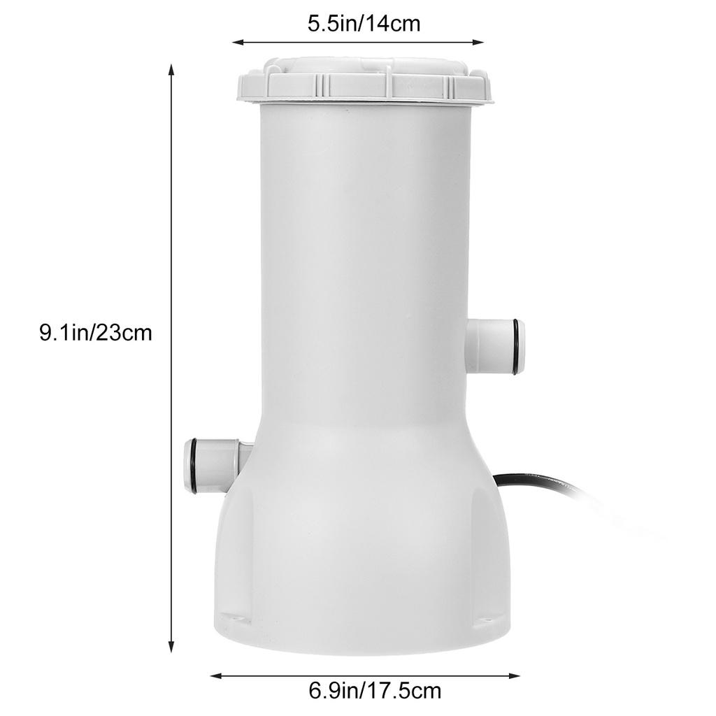 NEW Electric Filter Pump Large Pool 1000 GPH Swimming Pool Filter Household Pool Cleaner Removable Filter Core Circulation Pump