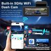 4K+2.5K Dash Cam Dual Lens 2160*3840P Recording Car Camera Built-In WiFi GPS DVR Dashcam Night Vision Video Recorder 24H Parking