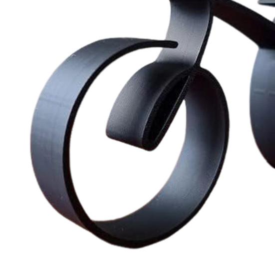 Wire Framed Bicycle Sculpture Minimalistic Simple Style Fine Workmanship Home Decoration Bike Silhouette Ornament