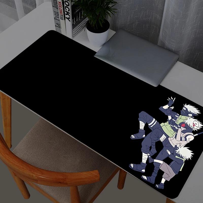 Mouse Pads Naruto Kakashi Hatake Mouse Pad Gamer Large Computer Notebook Pc Mousepad Carpet Gaming Accessories Keyboard Desk Mat