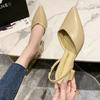 Fashion Women Pumps Summer Fashion Sexy Pointed Toe Women's High Heels Shoes Sandals 2024 New Ladies Wedding Party Mules Shoes Slippers