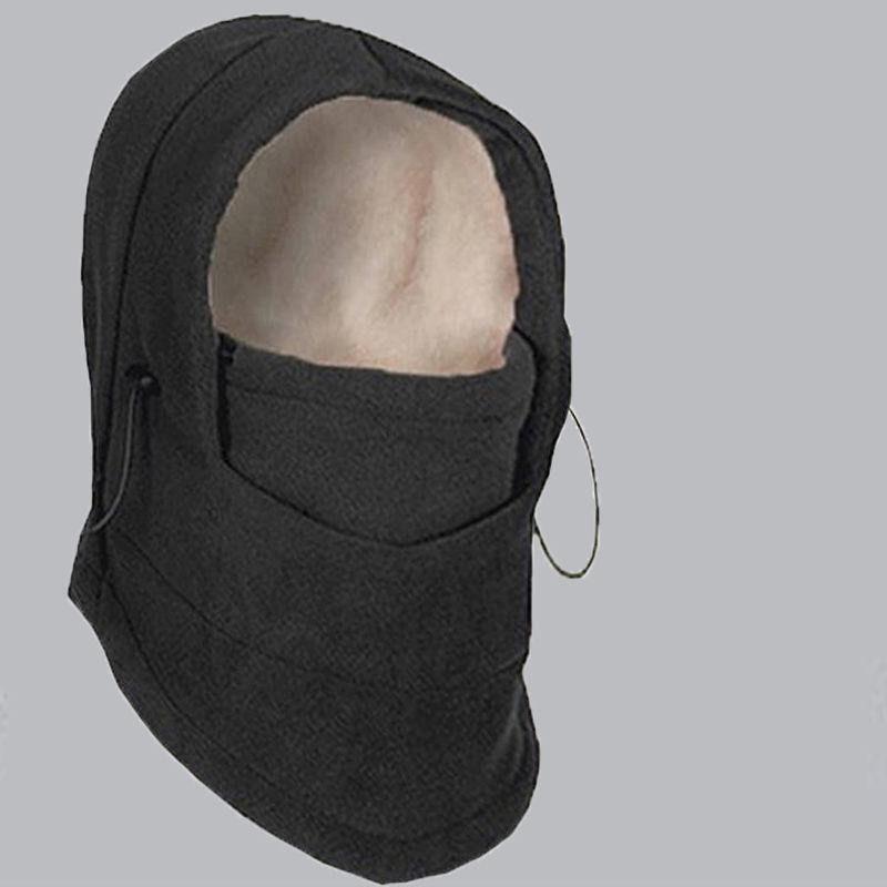 Зимняя ветрозащитная флисовая шапка-маска для велоспорта - Толстый, теплый головной убор для катания на лыжах и активного отдыха