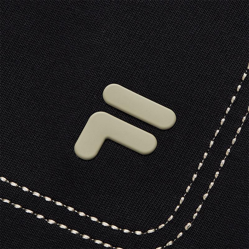 Fila Fusion Eer Свободная футболка с длинным рукавом Унисекс Топы Черный T11U435204FBK