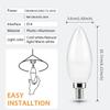 10PCS LED Candle Bulb AC220V 3W 6W 9W 12W  E14 Suitable for Kitchen Bathroom Chandelier Crystal Lamp