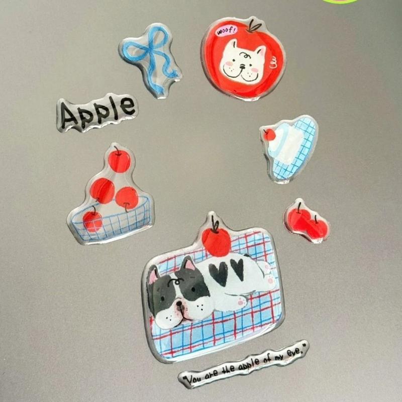 Милый торт пруд желаний 3D рельефная смоляная наклейка чехол для телефона для девочки ноутбук прозрачная желейная наклейка канцелярские товары блокнот DIY украшение