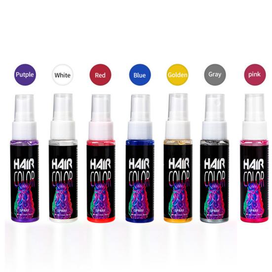 30 мл одноразовая краска для волос в спрее быстросохнущая натуральная растительная краска для мужчин и женщин временная мгновенная краска для волос краситель для Хэллоуина косплей вечеринка макияж реквизит
