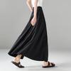 Asymmetric design high waisted skirt 2026 summer fashion versatile mid length A-line umbrella skirt