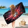 FC Köln Custom Beach Towel, Personalized Name Text Print, Football Logo Soft Quick‑Dry Towel Holiday Gift