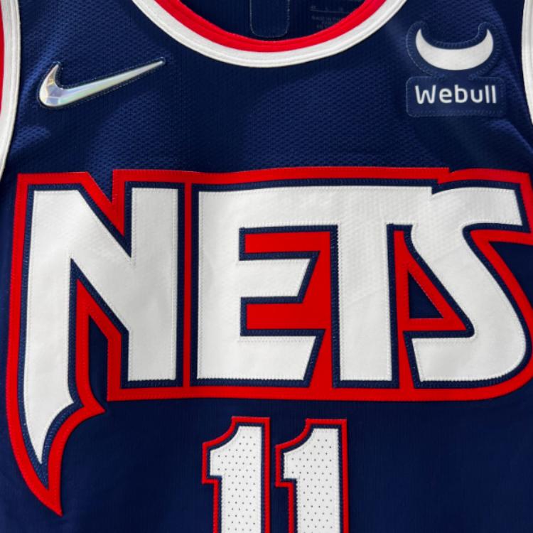 Nike Ретро-печать букв и цифр AU Player Edition Brooklyn Nets Kyrie Irving No. 11 Мужские баскетбольные майки синие DB3623-492