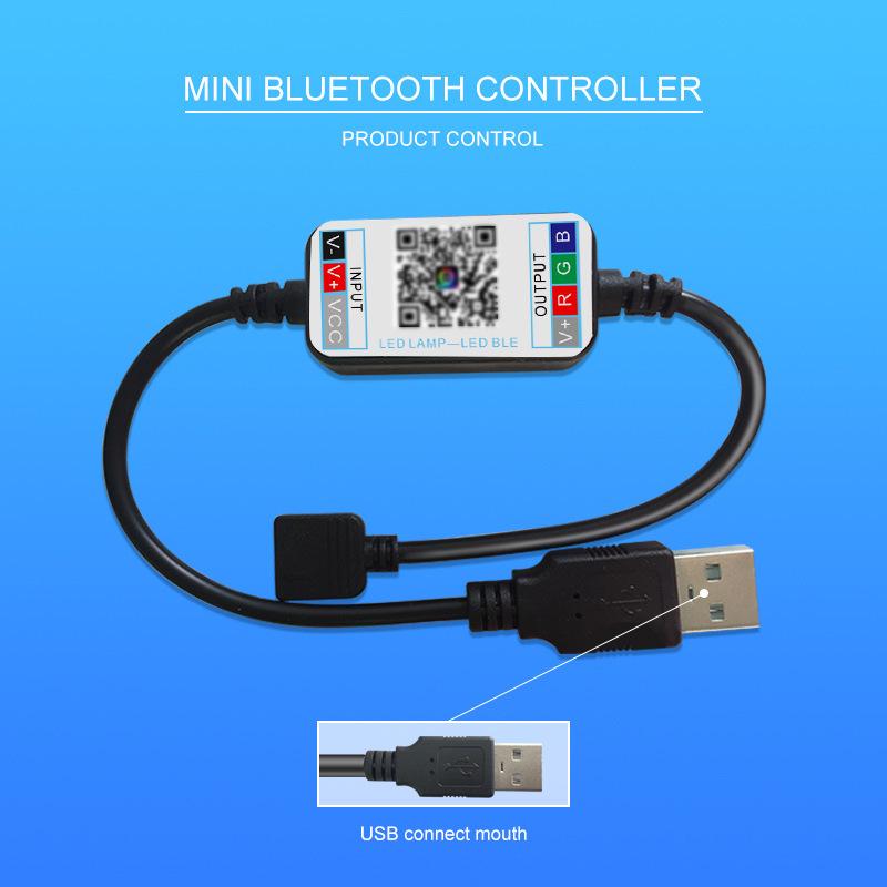 Мини-контроллер RGB Bluetooth USB со смартфоном