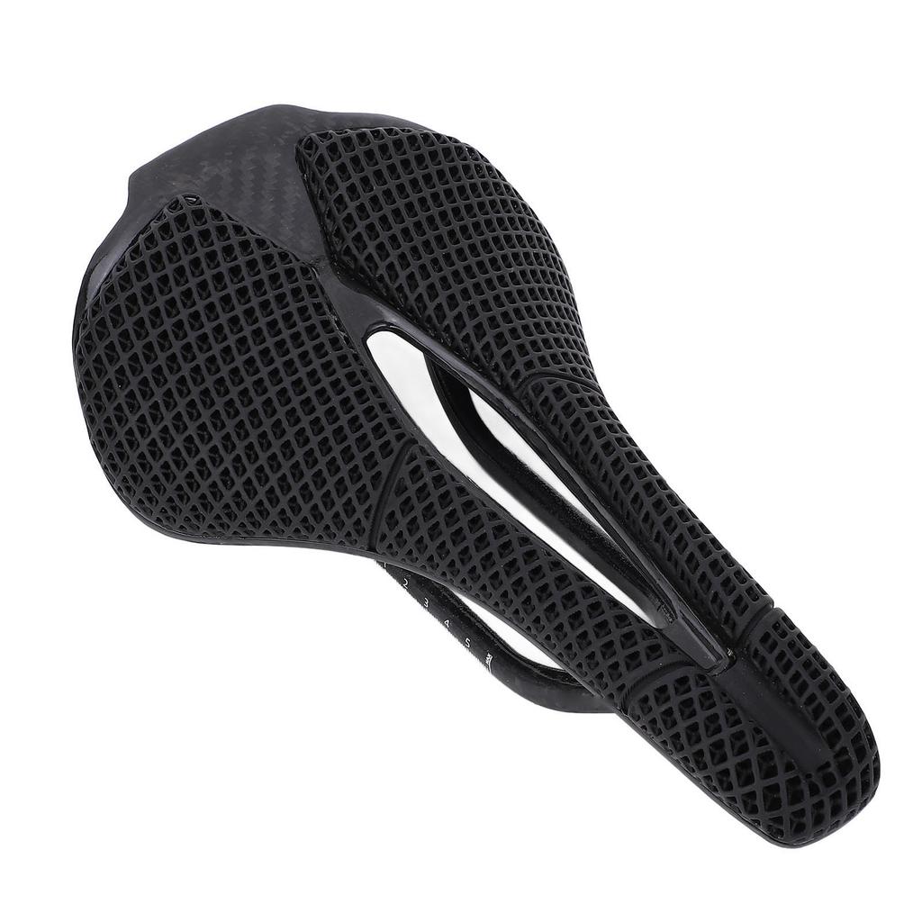 Bike Saddle High Strength 3D Printed Carbon Fiber Hollow Bike Cushion for Mountain Bikes