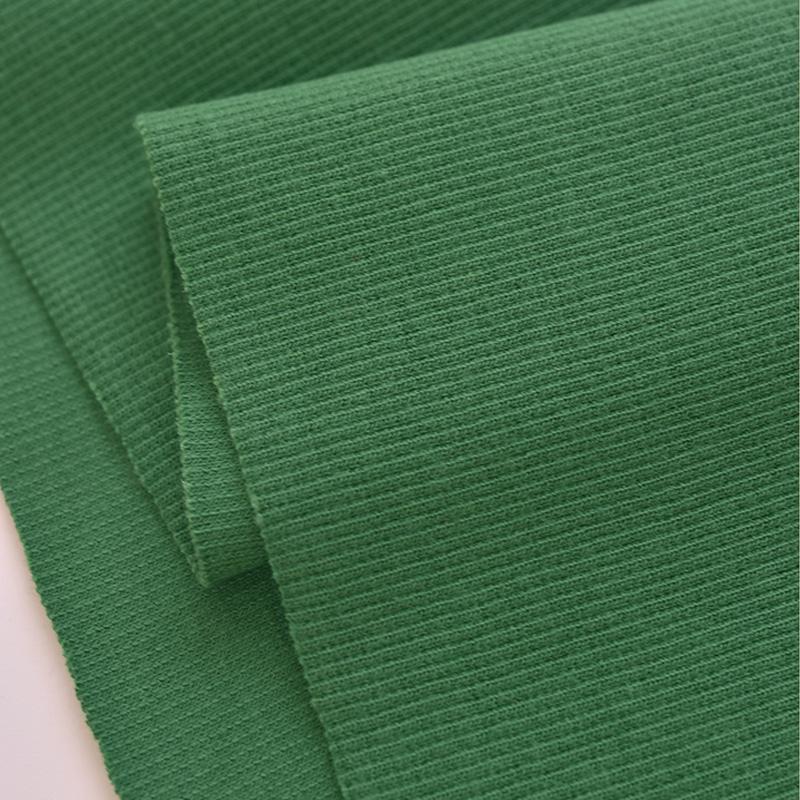 Хлопок Спандекс Рубчик Ткань Эластичный Трикотаж Манжета Пояс Штанина Рукава Толстовка Низ Футболка Топы Отделка рубчиком Джерси Трикотажная ткань в рубчик