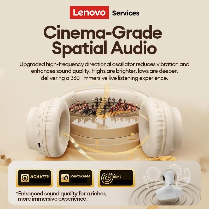 Оригинальные Bluetooth 6.0 наушники Lenovo LS108 Беспроводная игровая спортивная гарнитура Стерео объемный звук ENC Шумоподавление Длительное время работы от аккумулятора
