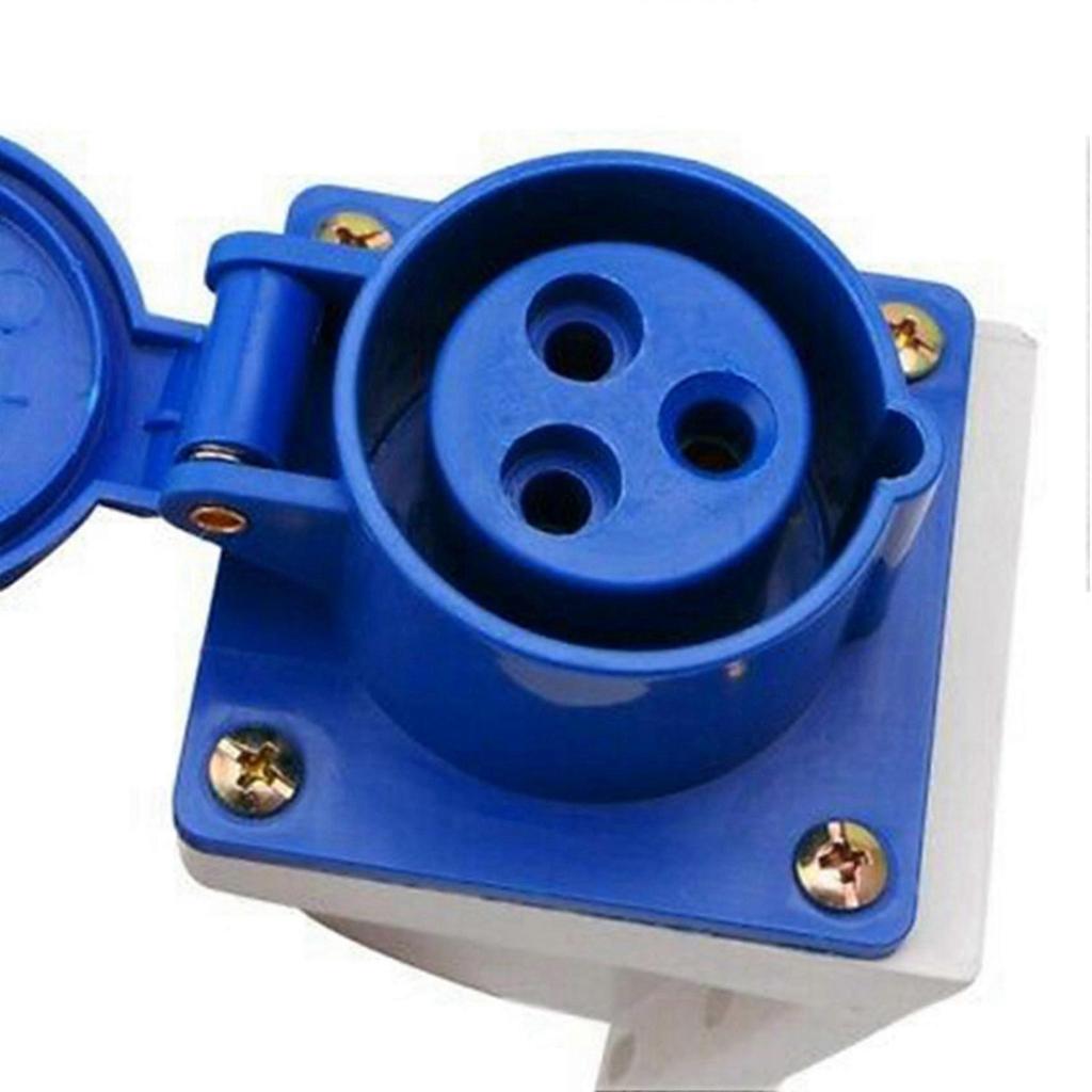 5X 16 Amp 3 Pin Embedded Connection Waterproof Plug Socket