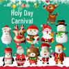 Christmas Aluminum Foil Balloons: Santa Claus, Reindeer, Snowman, and Penguin Decorations
