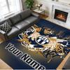 Crystal Velvet Rug Custom Name Text, Soft Non Slip Floor Mat Home DecorFC Zürich