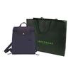 Longchamp Le Pliage Green Logo Snap Zipper Adjustable Shoulder Strap Recycled Polyamide Canvas Backpack Women backpack Purple 1699919645