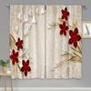 2pcs Floral Printed Curtains, Rod Pocket Window Drapes, Window Treatments For Bedroom Living Room, Home Decoration, Room Decorat