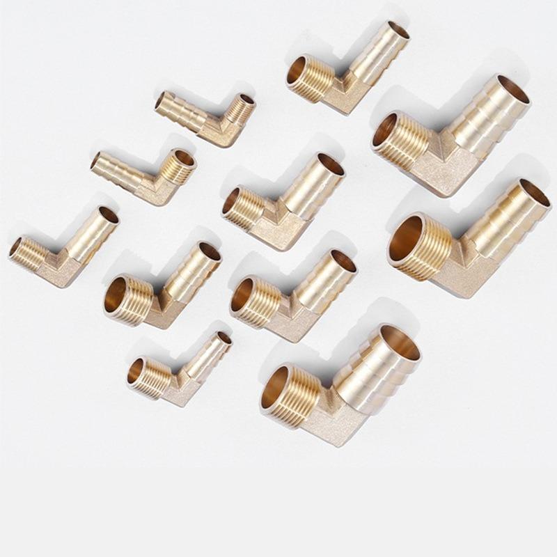 Латунный штуцер для шланга 4мм-19мм елочка 1/8" 1/4" 1/2" 3/8" BSP внутренняя резьба медный соединитель муфта адаптер
