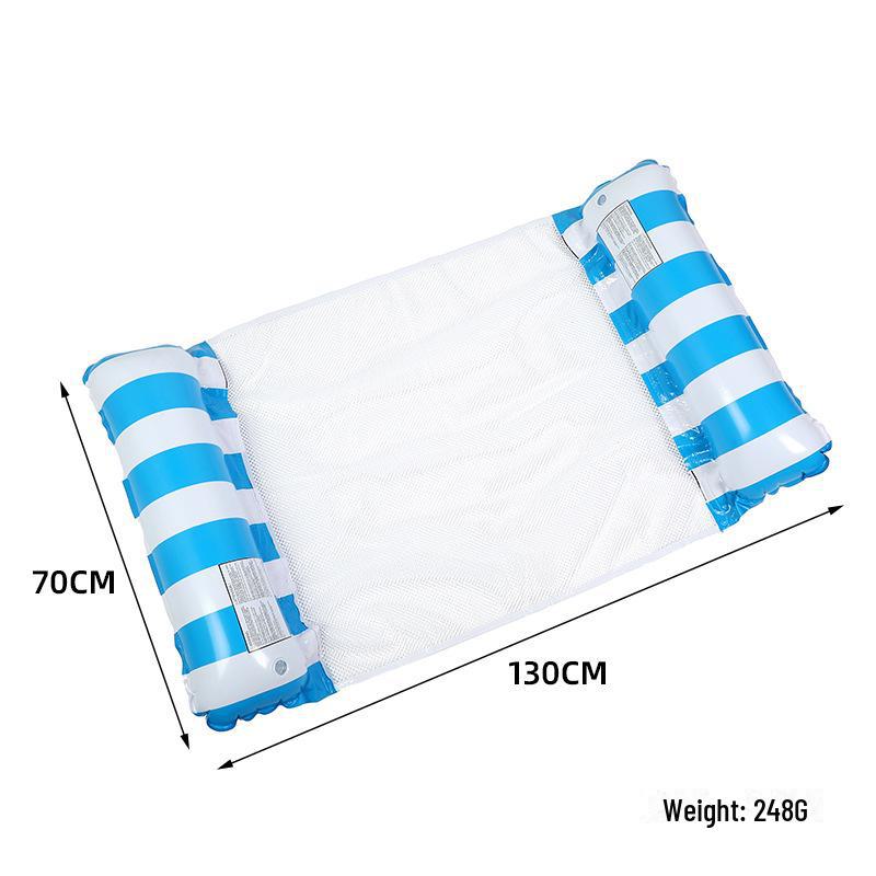 Inflatable Buoyancy Bed with Net Hammock - Floating Rowing Chair & Sofa, Doubles As Backrest. A Top Seller!