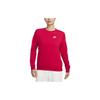 Sportswear Club Fleece Solid Color Crewneck Casual Long Sleeve Sweatshirt Women Sweatshirt Red DQ5474-657