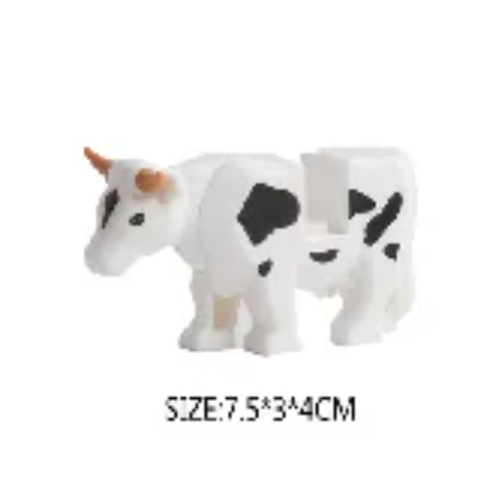 Животные Строительные Блоки Город Маленькие Большие Украшения Панда Собака Овца Свинья Корова Зоопарк Олень Монстр Крокодил Тигр Волк Орел Подарок Мальчику Игрушка