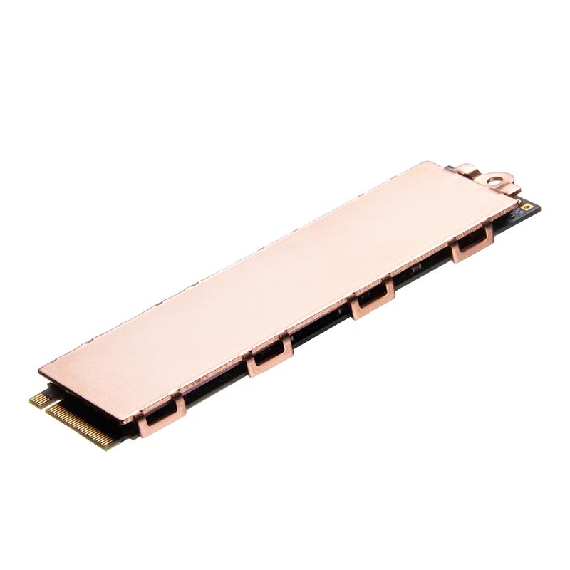 Медный радиатор M.2 386,4 Вт/(мк) Медный кулер SSD 2280 для SSD M.2 NVMe 2280