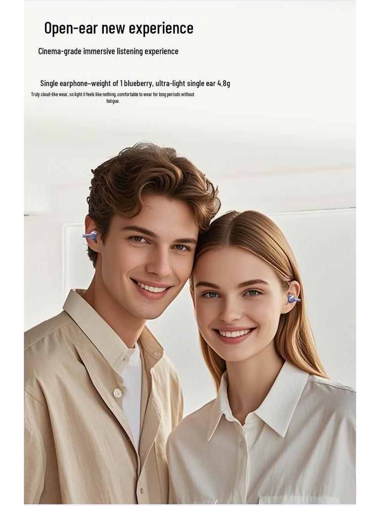2026 W18 Костная проводимость Открытое ухо Bluetooth Клипсы на уши Наушники: Безболезненное длительное ношение с увеличенным сроком службы батареи и настраиваемая частная модель.