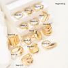 14 Pcs Exaggerated Smooth Asymmetrical Rings Set For Women Vintage Geometric Rings Casual Everyday Wear Jewelry Gifts 2026 New