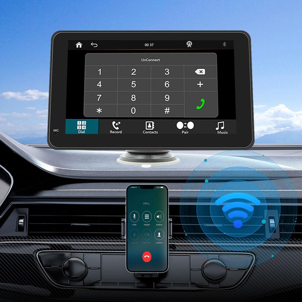 Беспроводной автомобильный плеер Carplay Android Auto MP5 с 7-дюймовым сенсорным экраном Bluetooth 5.0 SD7293, автомобильная аудиосистема, громкая связь