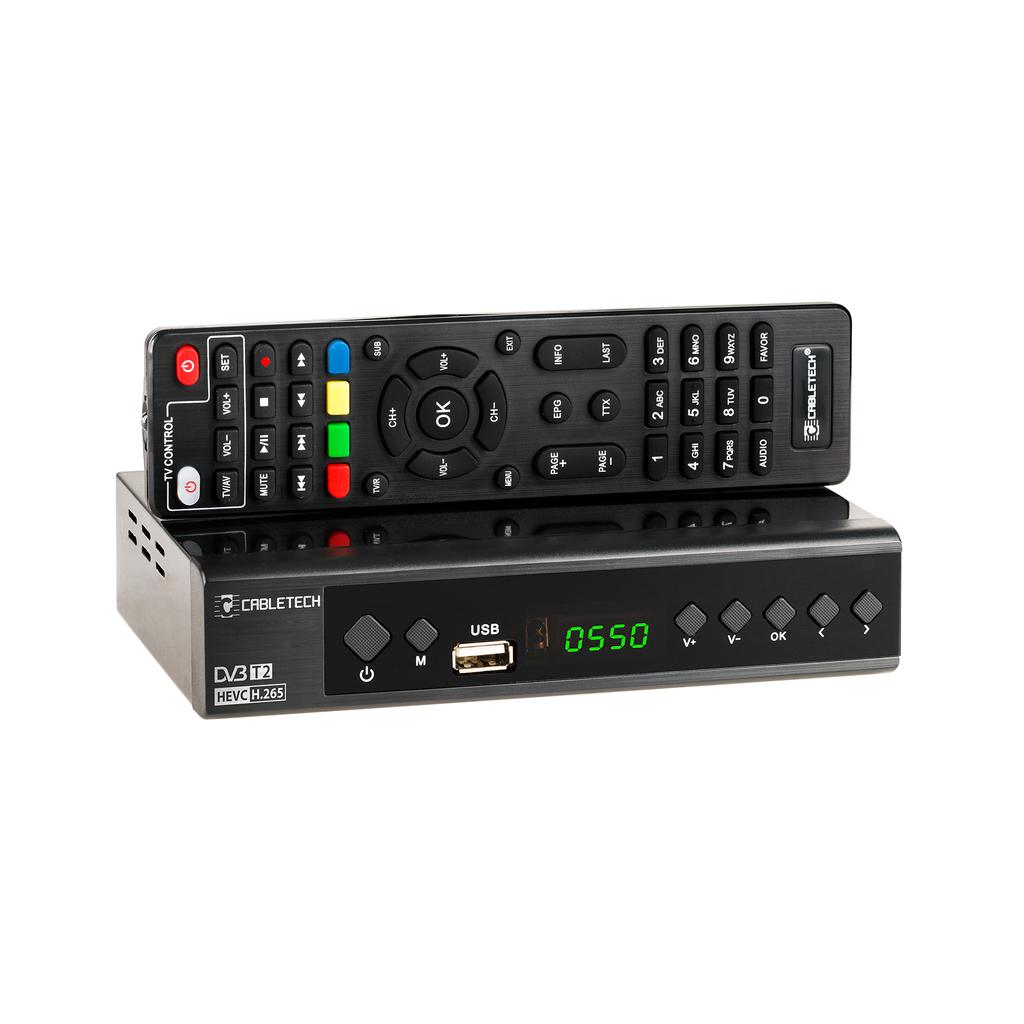 DVB-T2 DVB-C Hevc H.265 10bit terrestrial TV decoder Cabletech