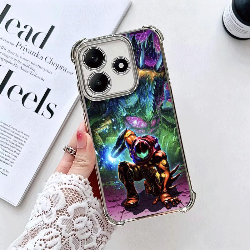 M-Metroids Soft Phone Case For Xiaomi Redmi Note 14 15 Pro Plus 13 12 11S 11T 5G 10 9S 9 Plating Anti-Fall Fundas