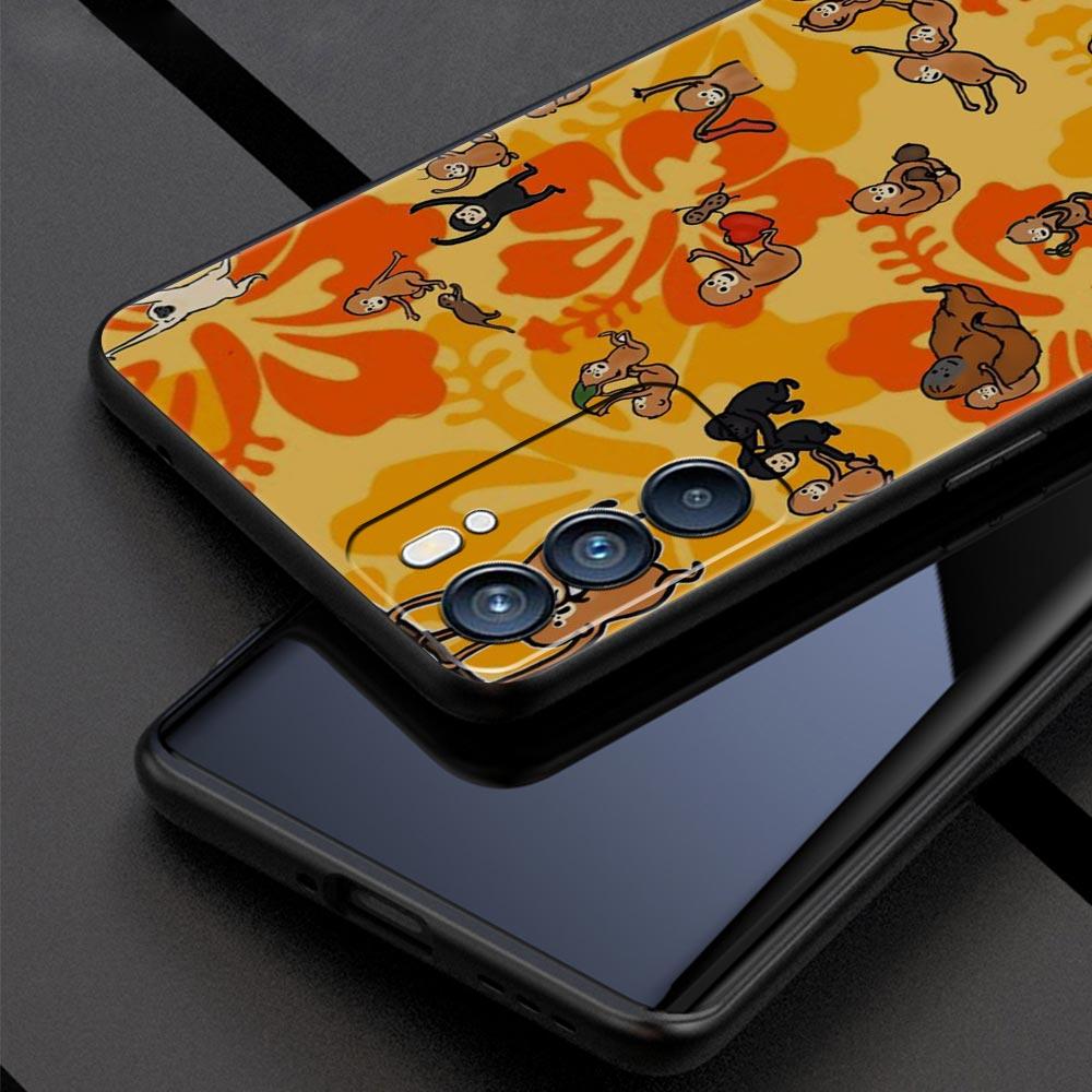 Чехол для телефона с обезьяной и бананом для Oppo A17 A31 A54 A57 A78 A79 A98 Find X5 X6 Reno 6 7 8 10 11 12 13 F Pro 5G Мягкий ТПУ Чехол Сумки