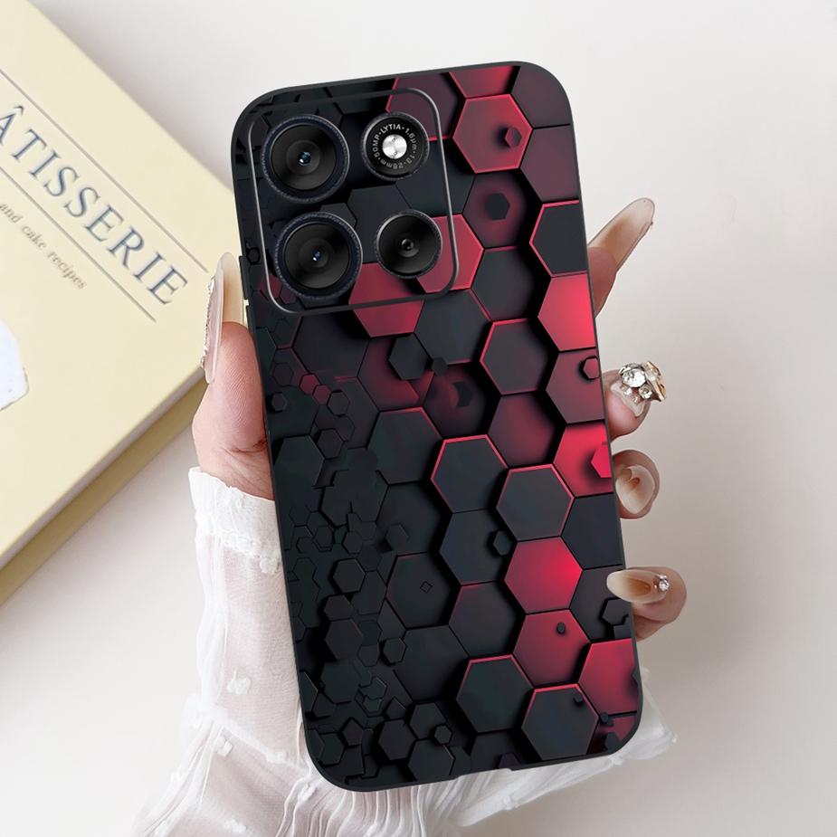 Чехол для Motorola Moto G56 Чехол MotoG86 Роскошный Модный Конфетный Расписной Силиконовый Чехол для Motorola Moto G86 G 56 MotoG56 Мягкие Чехлы
