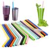 18 Piece Reusable Silicone Straws 25cm Long Drinking Straws for 30 Oz and 20 Oz Tumblers Cocktail Straws for Party Bar Accessory